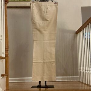 Ralph Lauren Cream Straight-Leg Trousers